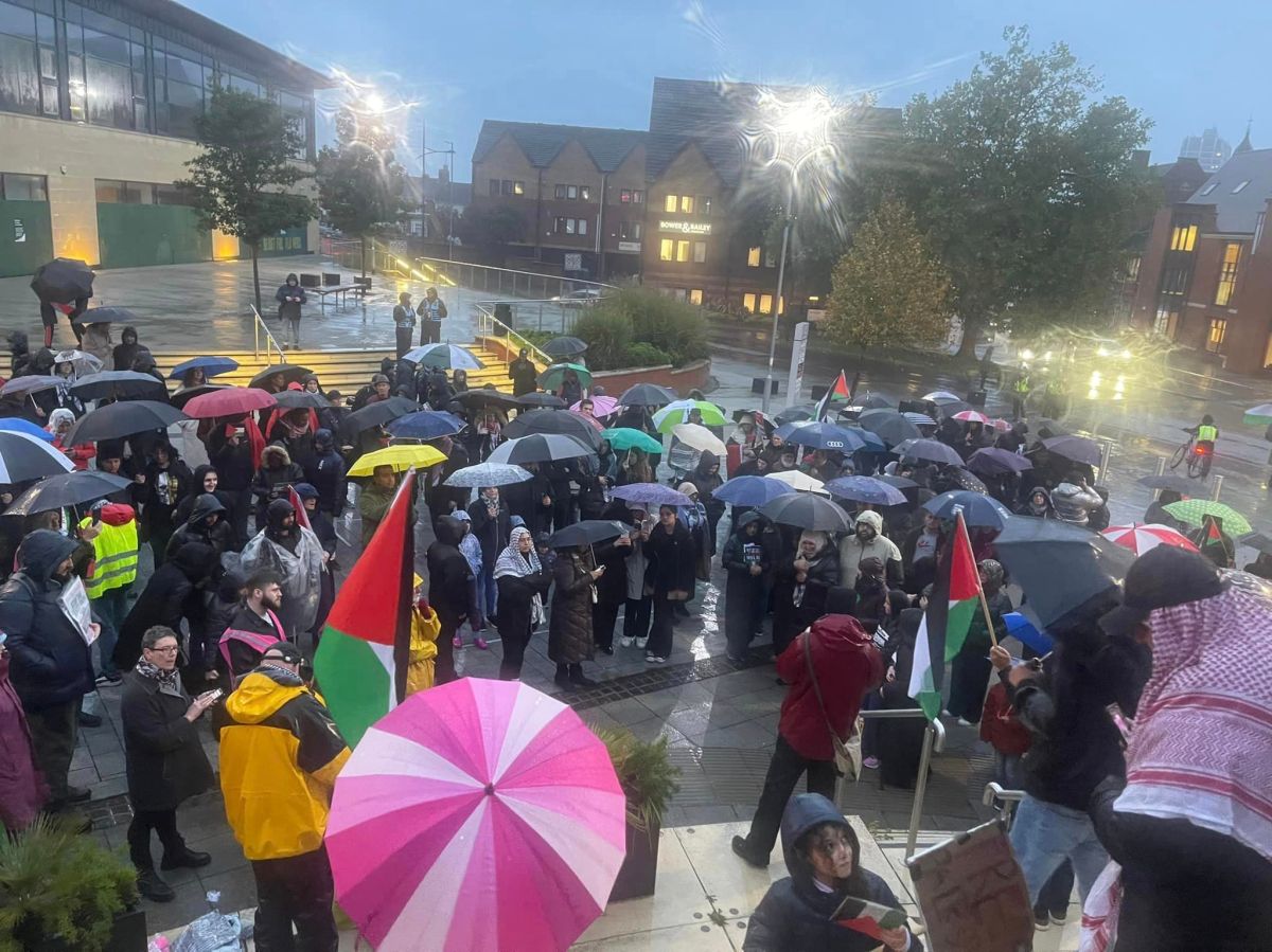 Palestine Solidarity March in Swindon on Saturday 4th November