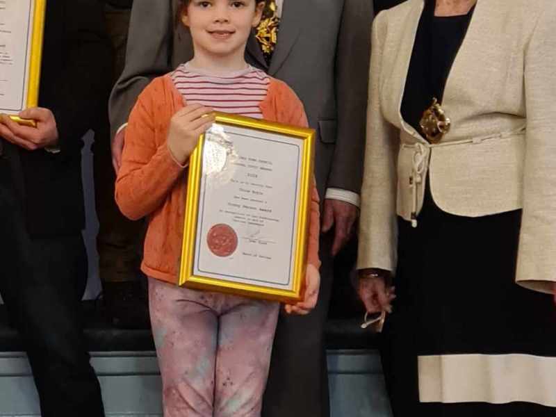 Seven Year Old Chloe Raised £600 for Devizes Opendoors